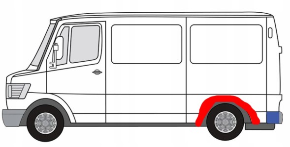 Sam 0000045F ЗАДНЄ КОЛЕСО BUBBLE INNER L MERCEDES T1 207-410