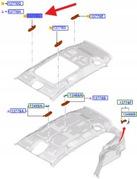 Ford OE AM51-13K767-LE34X1 AM5Z13776LA ПІДСВІТКА САЛОНУ ПЕРЕДНЯ ПРАВА C-MAX 2010-2011 OE 2282448 _ AM51-13K767-LE34X1