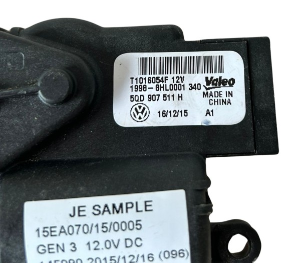 Valeo 5QD907511H 5QD 907 511 H Двигун обігрівача VW 5QD907511H