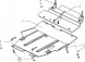 Kolchuga Mitsubishi Outlander (2003-2010) - Stalowa Dolna Osłona Silnika Mitsubishi Outlander (2003-2010) - Сталева нижня кришка двигуна 0070