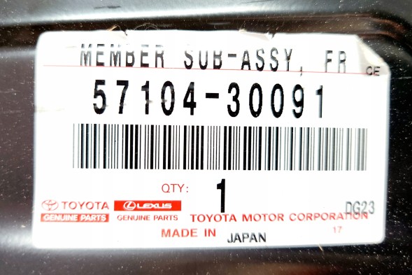 Lexus OE 5710430091 Балка переднього ременя лобового підсилення Lexus IS RC GS RCF GSF НОВА OE
