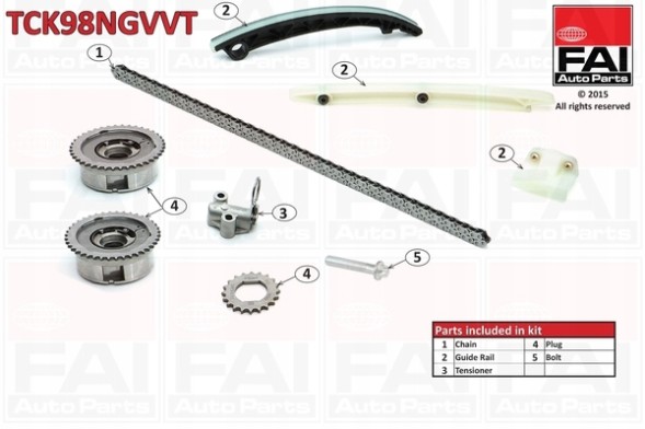 FAI AutoParts TCK98NGVVT Fai autoparts tck98ngvvt комплект ланцюга грм tck98ngvvt