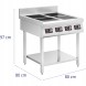 Китай WEW-SC-HP-1016305 Індукційна плита Royal Catering 4 конфорки 400V 4x3500W для гастрономії