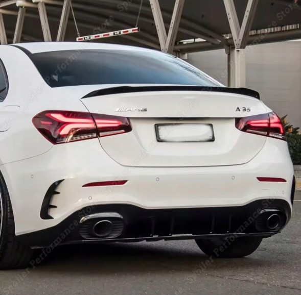 Китай MERCEDES A35 LOTKA SPOILER DOKŁADKA TYLNA AMG STYLE CZARNY POŁYSK MERCEDES A35 ЛЬОТОК СПОЙЛЕР НАКЛАДКА ЗАДНЯ AMG STYLE ЧОРНИЙ ГЛЯНЕЦЬ