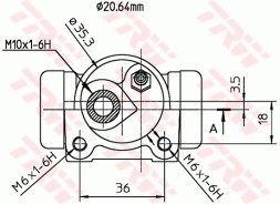 BWF160 TRW Циліндр гідравлічний