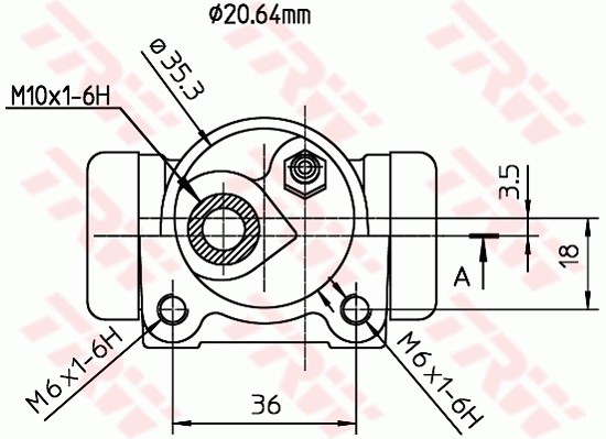 BWF160 TRW Циліндр гідравлічний