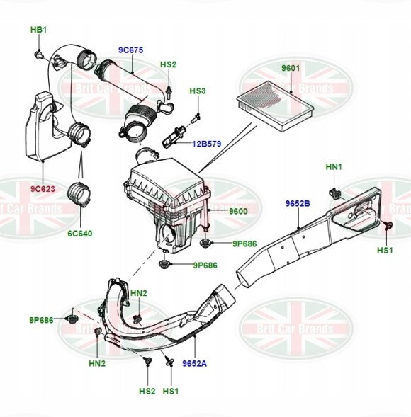Land Rover OE Патрубок турбіни Land Rover Freelander 2 L359 LR000924 6G929C623AD