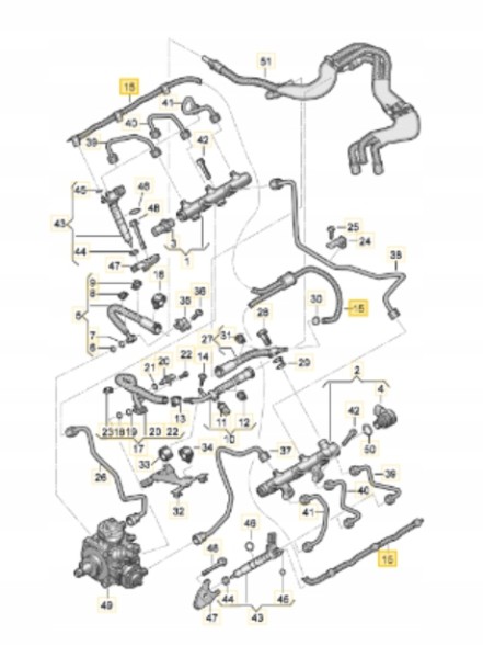 Audi OE OE AUDI 059130218AR ШНУР ПЕРЕЛИВНИЙ ШЛАНГ БАГАТО МОДЕЛЕЙ AUDI