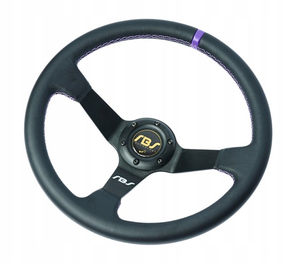 RBS Technology RBS-KZ-15+E36 Спортивне кермо RBS Technology шкіряне 35/9см + наба BMW E36