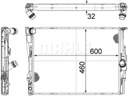 Mahle CR 1087 000S Охолоджувач води cr 1087 000s mahle