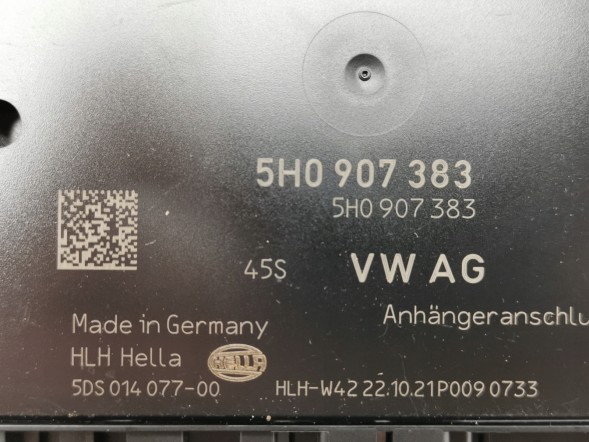 Volkswagen OE 5H0907383, DWP5H0907383OE Блок керування гака причепа VW T-Roc 5H0907383 Новий оригінал