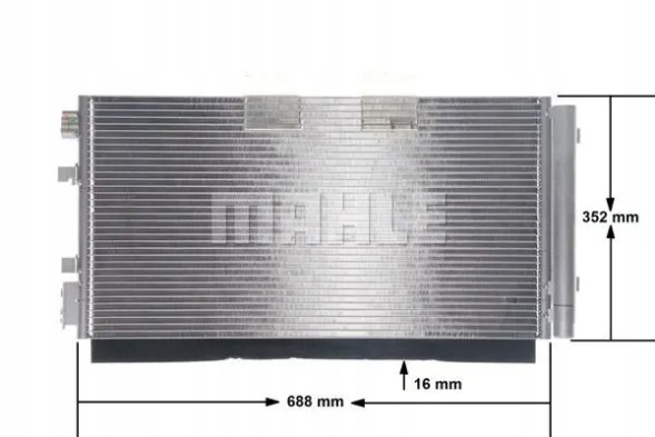 Mahle AC 44 000S Конденсатор радіатора кондиціонування повітря ac 44 000s mahle