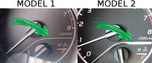 Moman 0089688090978 Одометр Toyota Camry показує заміну годинника з MPH на км/год MoMan