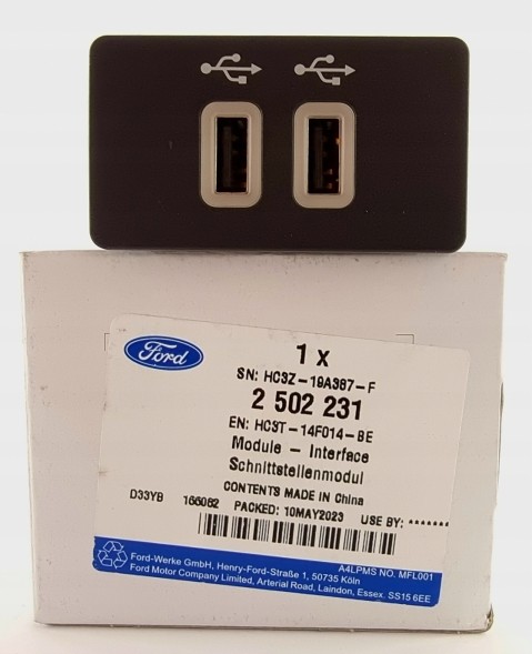 Ford OE HC3T-14F014-BE РОЗЕТКА ПОРТ USB 2 SYNC 3 FORD TRANSIT SMAX GALAXY