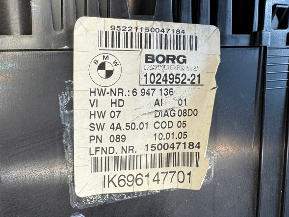 BMW OE ЛІЧИЛЬНИК ПРИЛАДІВ СПІДОМЕТР BMW 1 E87 IK696147701 1024952-21