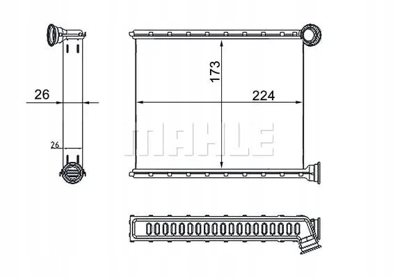 Mahle AH 269 000S Обігрівач ах 269 000с mahle