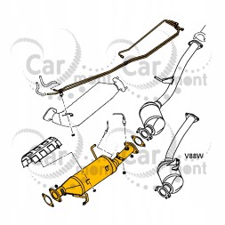 Carmont TH-0038 Фільтр твердих частинок DPF Pajero IV 3.2 DI-D 1583A006 1583A080 1583A056