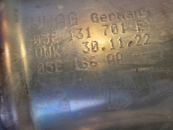 Volkswagen OE mark-05E131701E 05E131723E Каталізатор DPF з лямбда-зондом 05E131701E 05E131723E VW T-Roc Cupra 1.5
