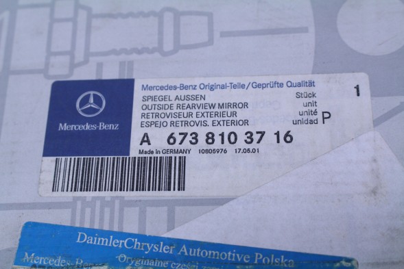 Mercedes-Benz OE ДЗЕРКАЛО ЛІВЕ ПРАВЕ MERCEDES UNIMOG A6738103716