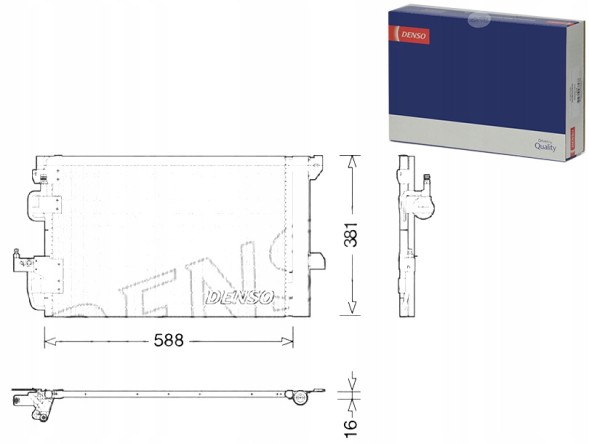 Denso DENDCN20007/RS2 Конденсатор кондиціонеру denso 13192901 18