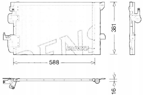 Denso DENDCN20007/RS2 Конденсатор кондиціонеру denso 13192901 18