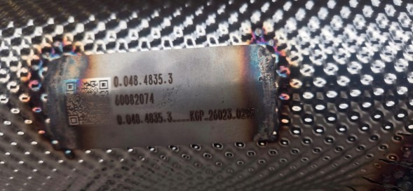 0AMS Труба впускна DPF 0.048.4835.3 60082074