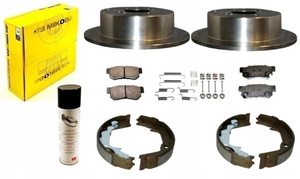 ATM Mikoda ALL3440 Диски, колодки, колодки HYUNDAI GETZ 2002-2010 з ABS ЗАД.