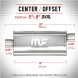Magnaflow Спортивний глушник MagnaFlow 5x8 2.25"/2.25" 57мм / 57мм 12225