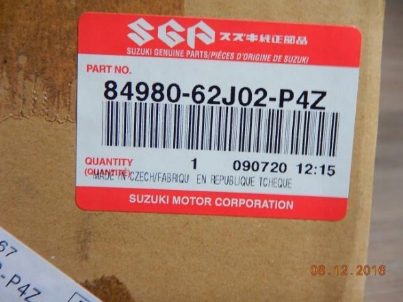 Suzuki OE 84980-62J02-P4Z OE SUZUKI ЗАДНИЙ РЕМЕНЬ В ЗБОРУ