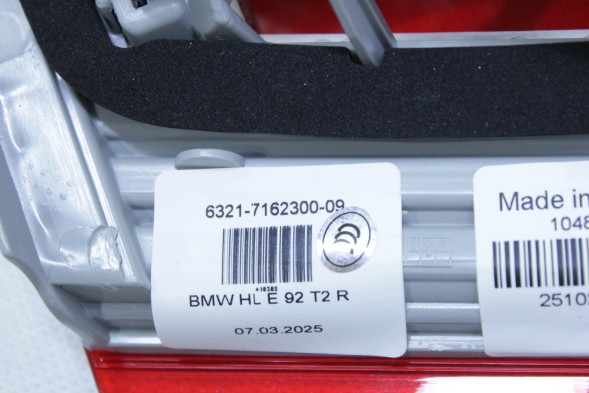 BMW OE 7162300 63217162300 #D48 НОВА ОРИГІНАЛЬНА ЗАДНЯ ЛІХТАР ПРАВА КРИШКИ БАГАЖНИКА ECE ЄВРОПА BMW E92 7162300