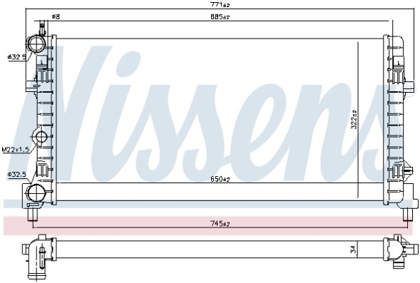 640012 NISSENS Радіатор системи охолодження