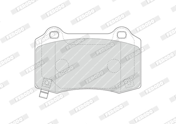 FDB4777 FERODO Комплект гальмівних колодок з 4 шт дисків