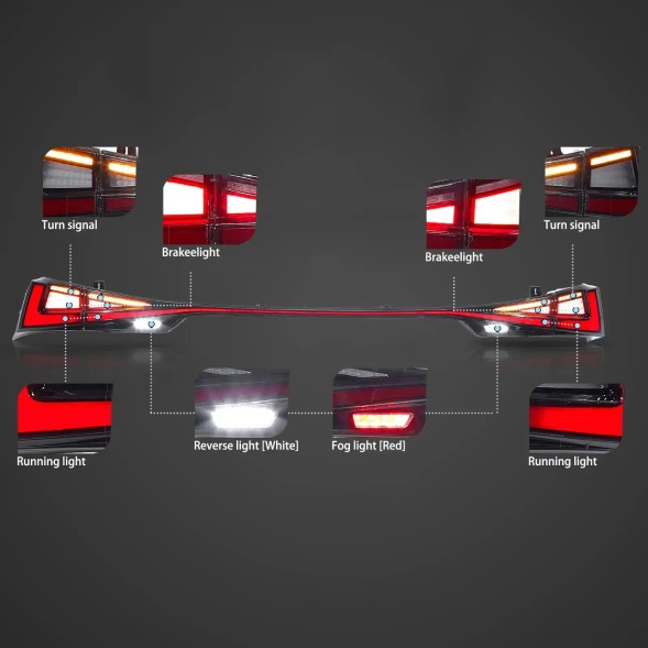 VLAND 80D191-1 mhm Задні фари бленда-комплект Vland Full Led Neon Tuning Lexus IS III 3 2013-2020