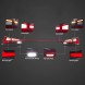 VLAND 80D191-1 mhm Задні фари бленда-комплект Vland Full Led Neon Tuning Lexus IS III 3 2013-2020