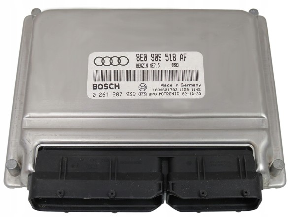 OE 8E0 909 518 AF 0 261 207 939 КОМП'ЮТЕР ECU AUDI A4 1.8 T 8E0909518AF 0261207939