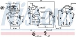 Nissens Компресор кондиціонера Nissens 890770