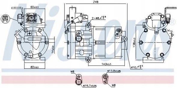 Nissens Компресор кондиціонера Nissens 890770