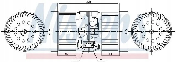 Nissens 87448 Вентилятор пічки 87448 nissens