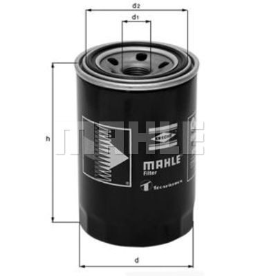 OC217 6 MAHLE ORIGINAL Фільтр оливи