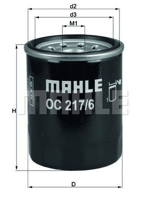OC217 6 MAHLE ORIGINAL Фільтр оливи