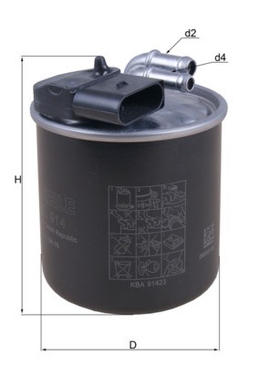 KL914 MAHLE ORIGINAL Фільтр палива