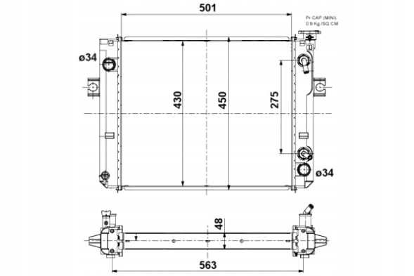 NRF NRF 52296A Охолоджувач двигуна води toyota 02-8fdf30 nrf