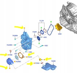 Ford OE Масляний насос Ford 8F35 8F40 JM5Z7A103D 2726664