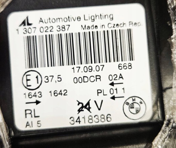 BMW OE 1307022387 Оригінальна права ксенонова фара BMW X3 E83 LCI ПОВНА OEM