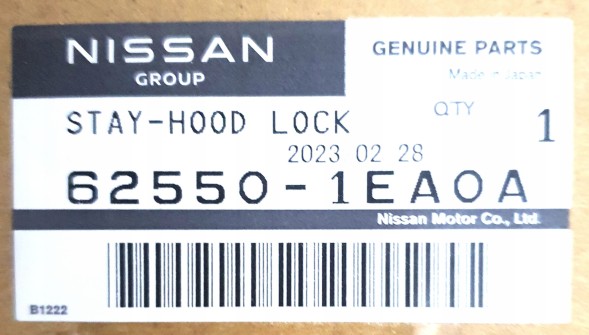 Nissan OE 625501EA0A Підсилення переднього ремня листового металу Nissan 370z OE