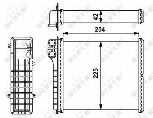 NRF 54239 Nrf обігрівач renault espace 91-96