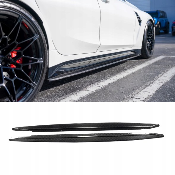 Китай DC-FG006 Карбонові накладки на молдинги під пороги для BMW M3 G80/G81
