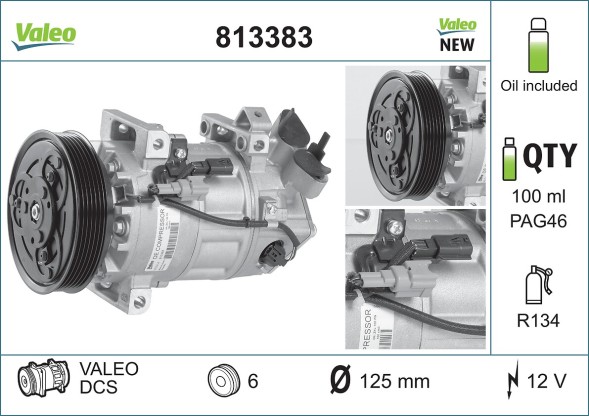 813383 VALEO Компресор кондиціонера РОЗПРОДАЖ