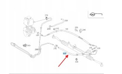 Mercedes-Benz OE A1634605224 Шнур низького тиску підсилювач кер mercedes мл w163 a1634605224