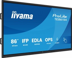 Китай WEW-SC-AB-ULIIY086I15B1AG Монітор IIYAMA 86" TE8615A-B1AG 4K IPS Wi-Fi 550 кд/м² HDMI DeepContrast-IR+